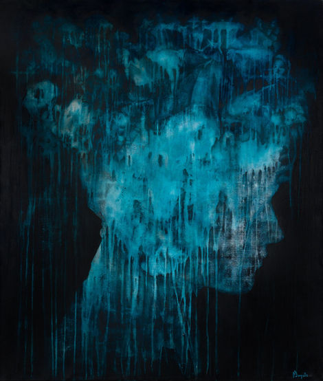 A l'origine - Peinture acrylique sur toile - 100*120 cm - 2025