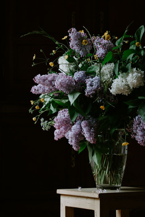 Lilas Boutons d'or - Tirage papier, contrecollage sous plexi - 60*90cm -2023