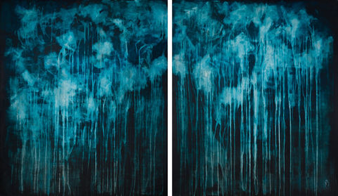 Emergence - Peinture acrylique sur toile - (2*100)*120 cm - 2025