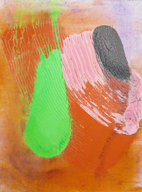 Sans Titre – 202506#3 - Peinture, encre, médium et résine acrylique, encre et additifs sur papier - 65,9*88cm - 2025