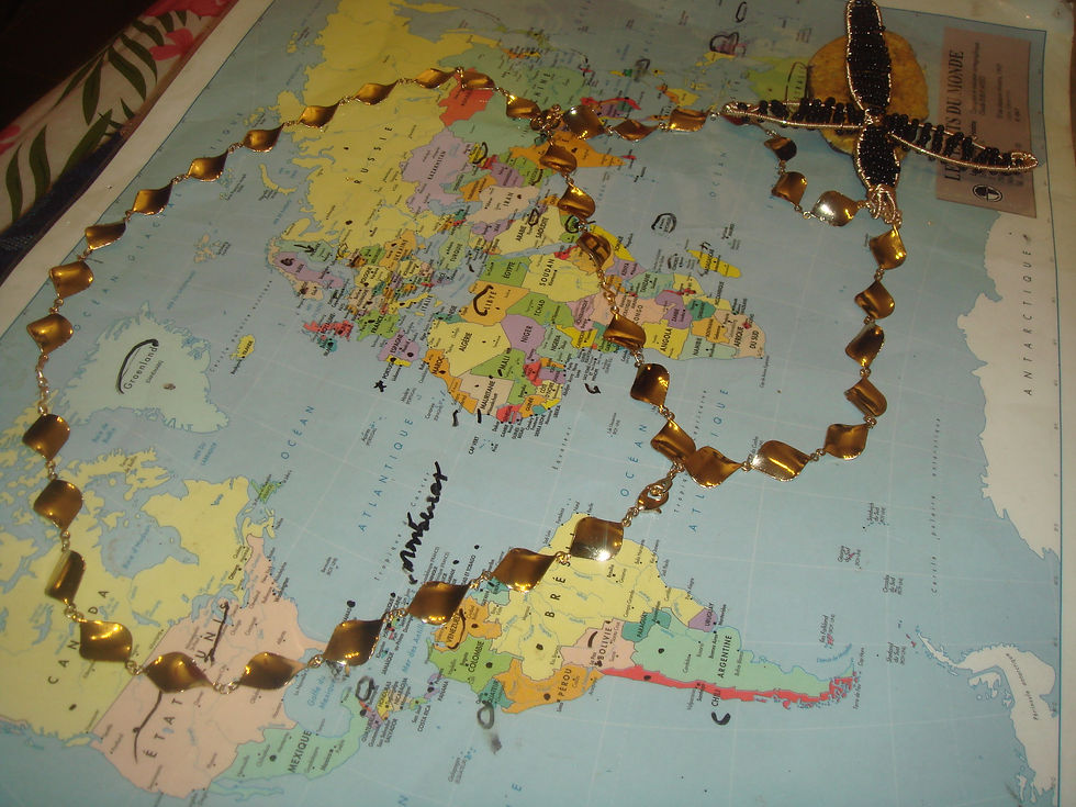 Thumbnail: Our Lady of Akita Pectoral Cross Necklace