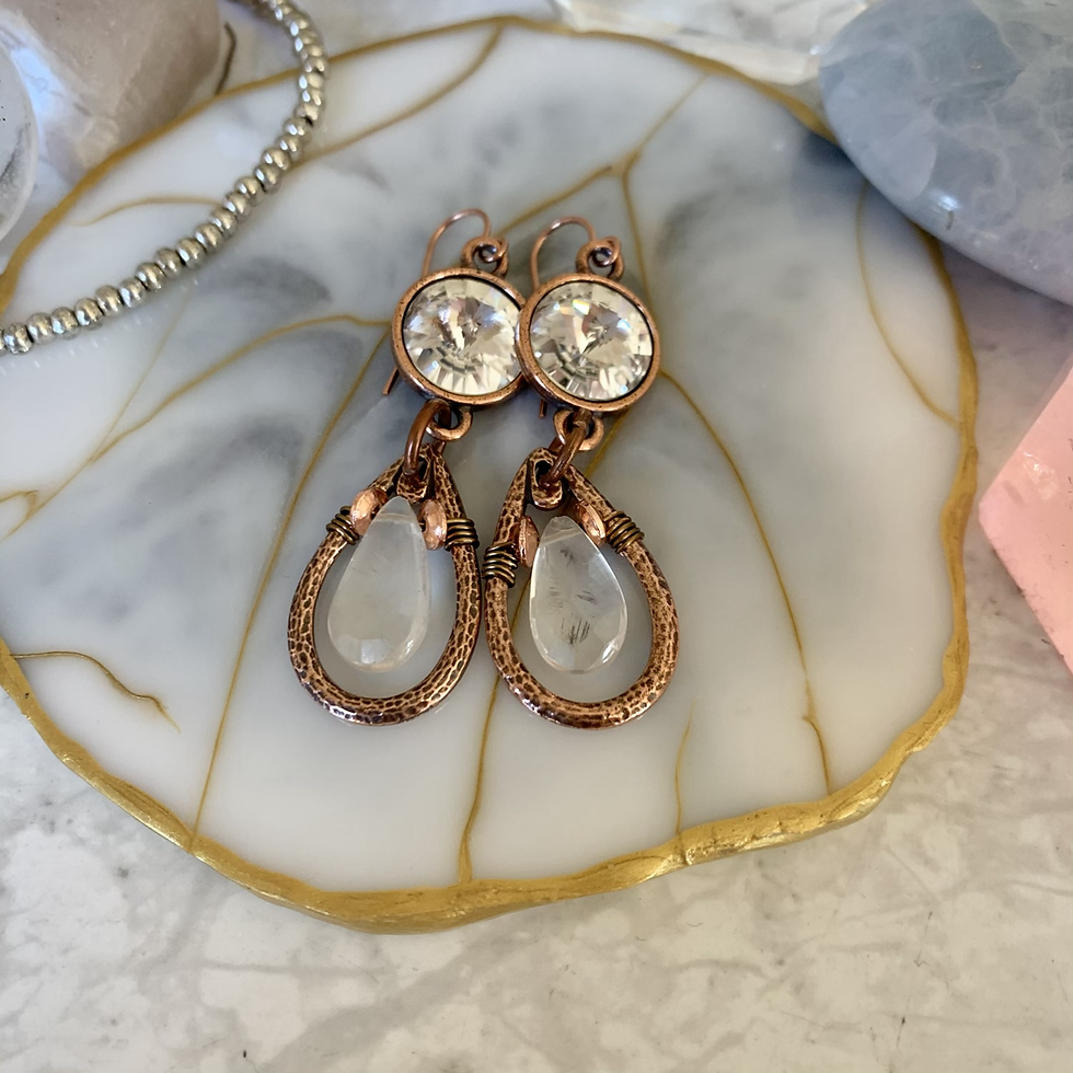 Thumbnail: Copper Mystic Quartz Crystal Drops 