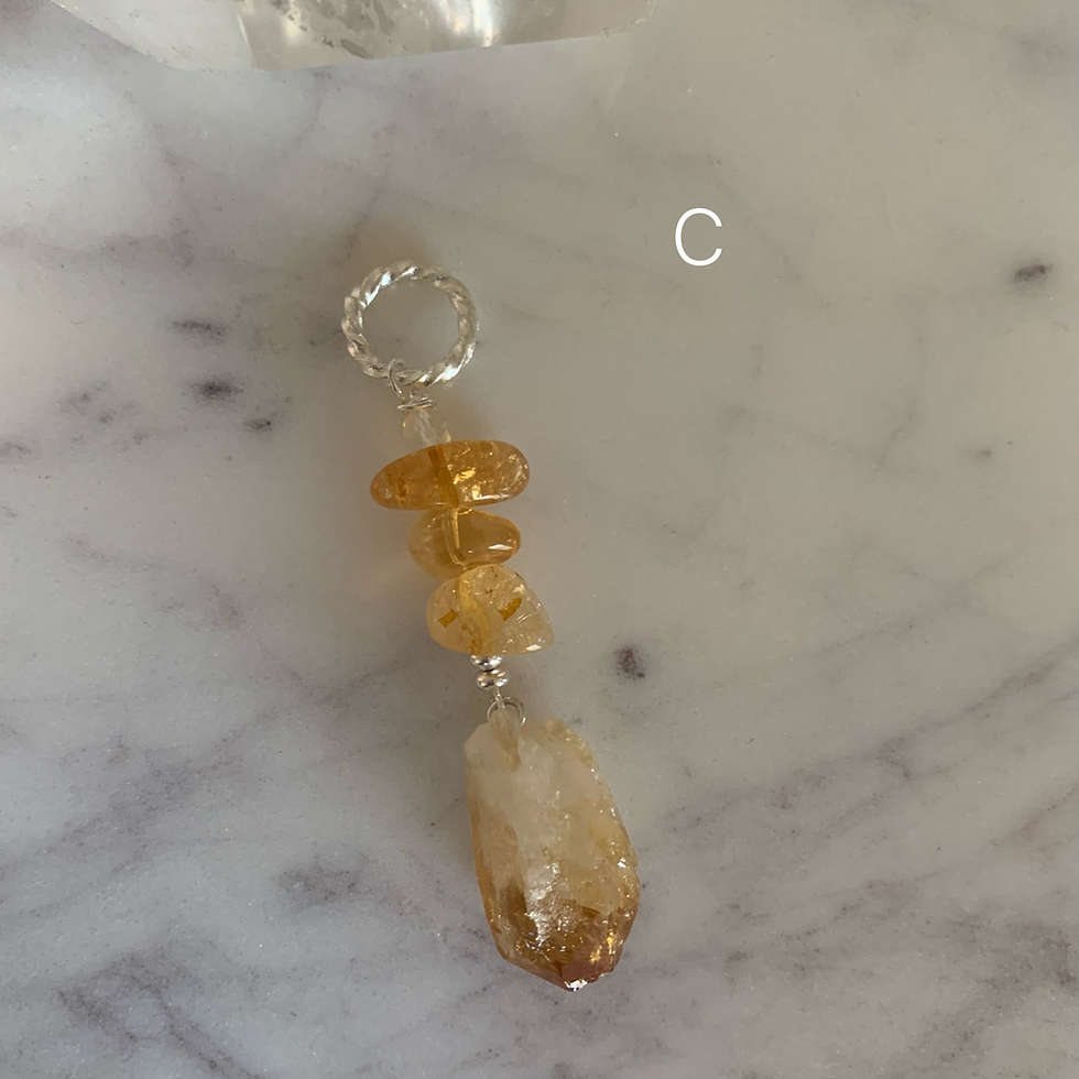 Thumbnail: Citrine Rock & Pebble Pendants 