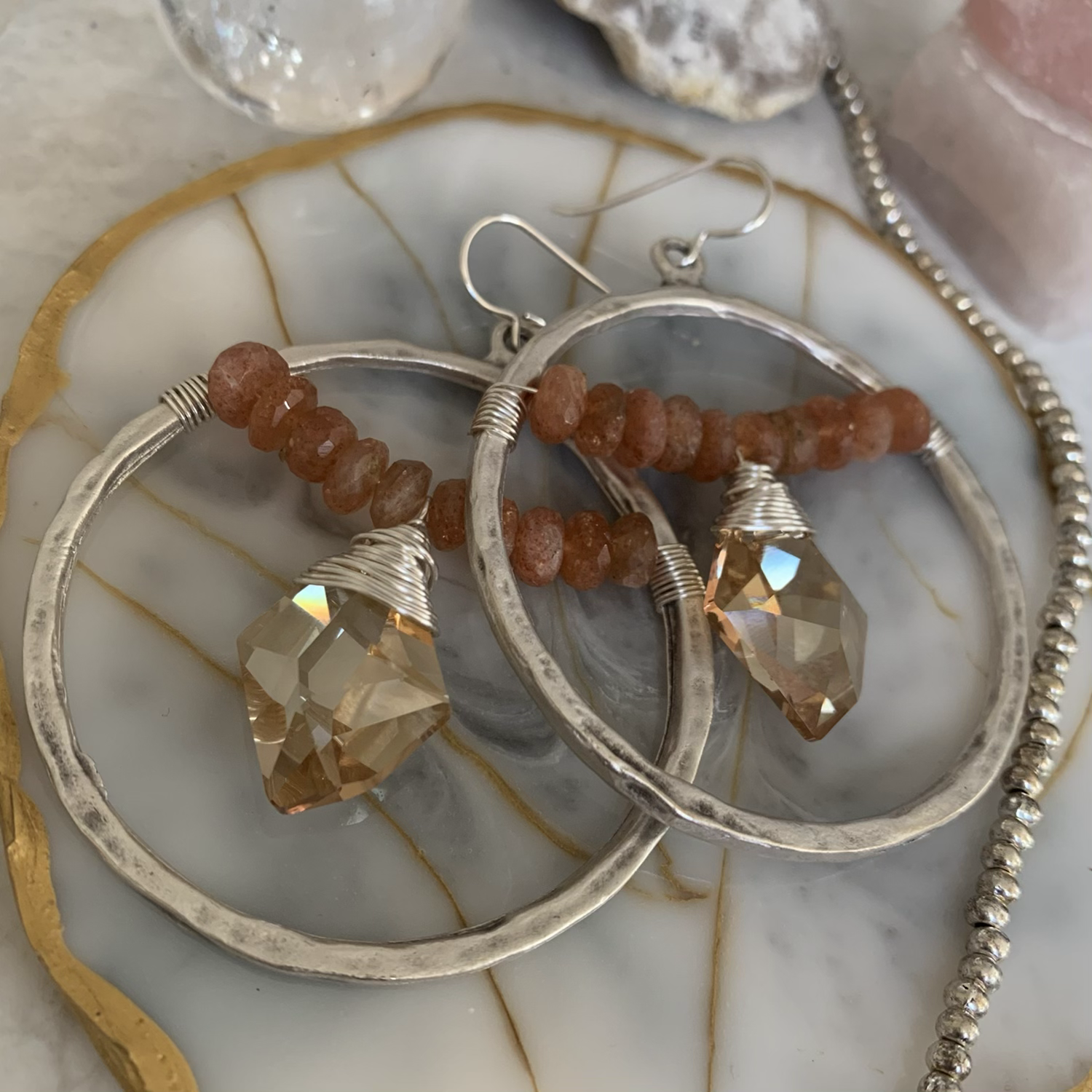 Swarovski Shadow Gold Sunstone