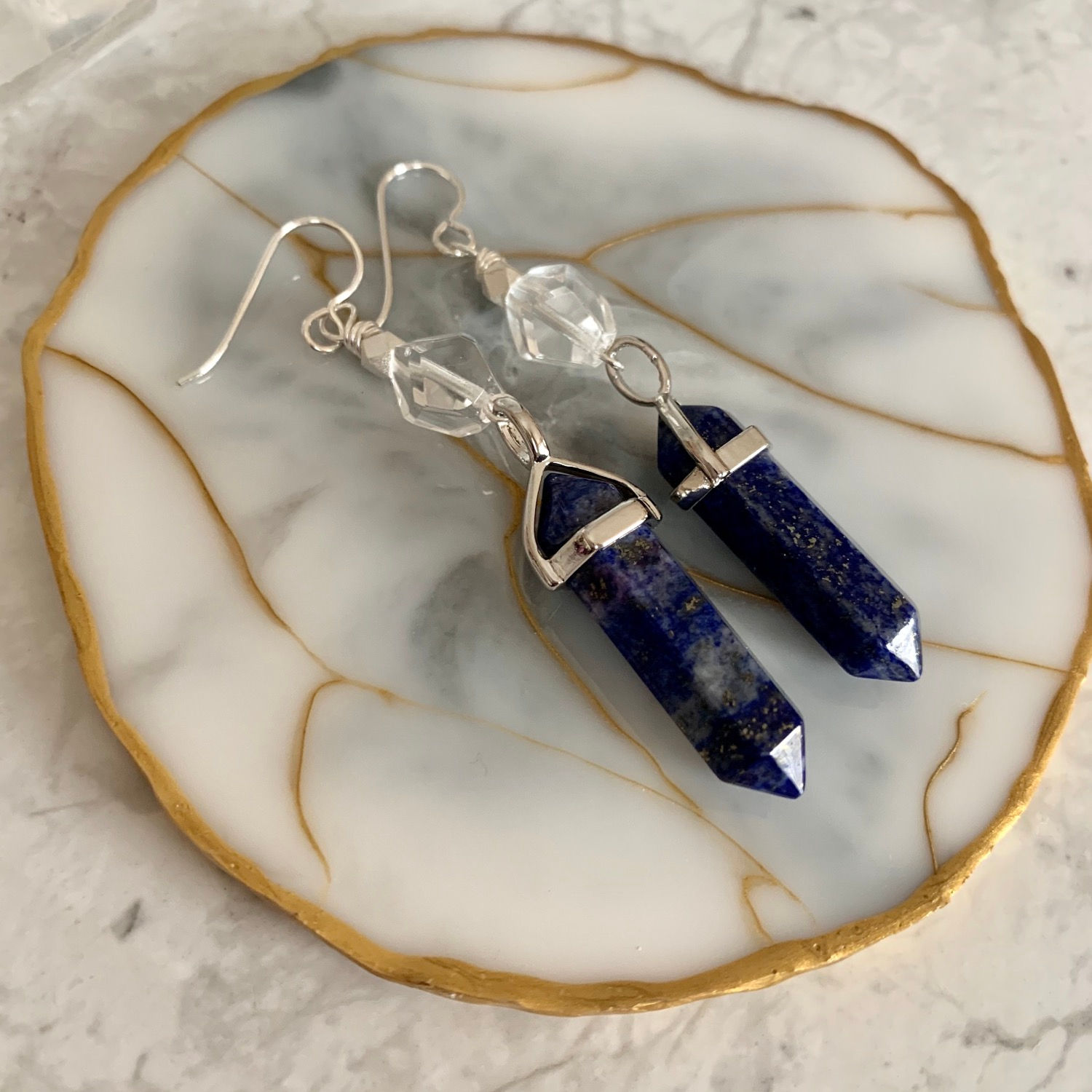 Lapis Lazuli Silver Points