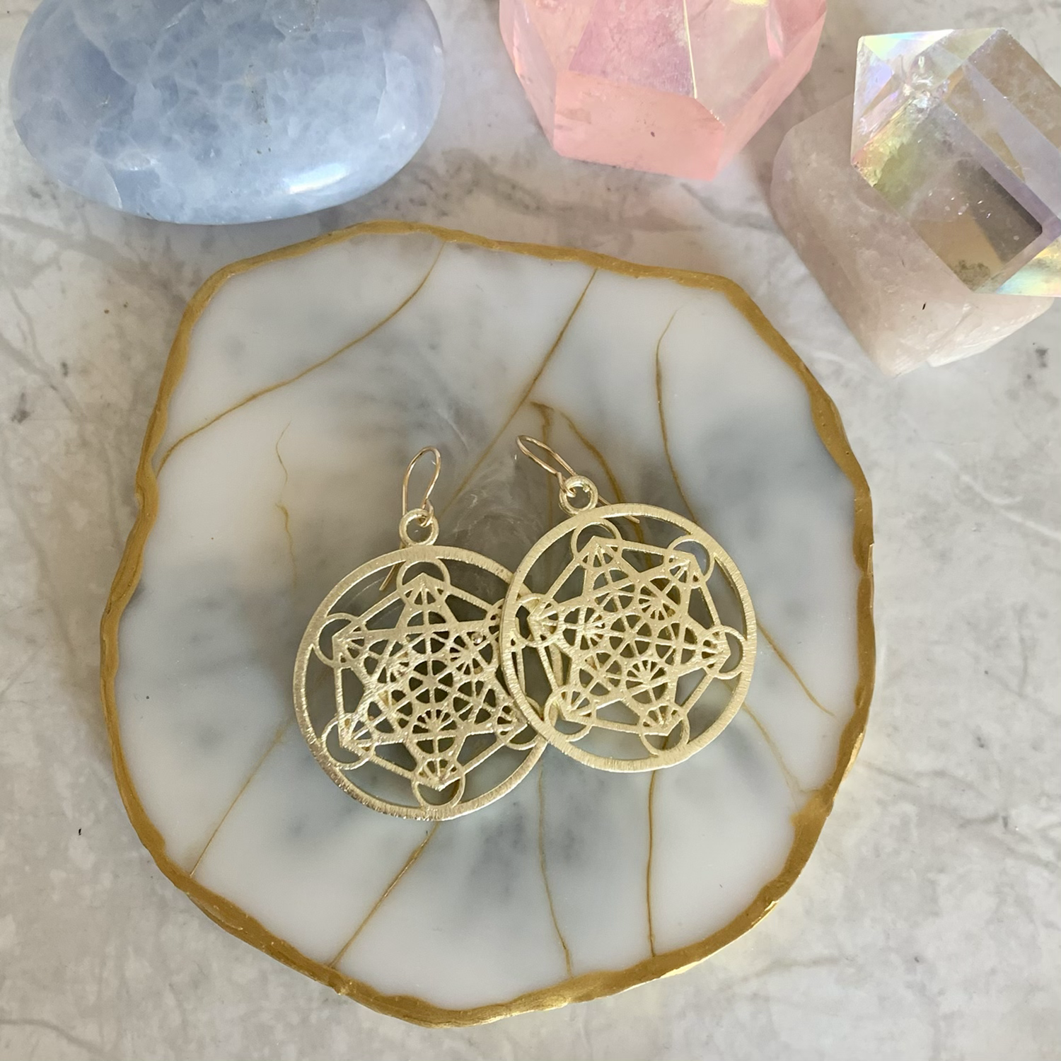 Brushed Golden 6-Pointed Stars