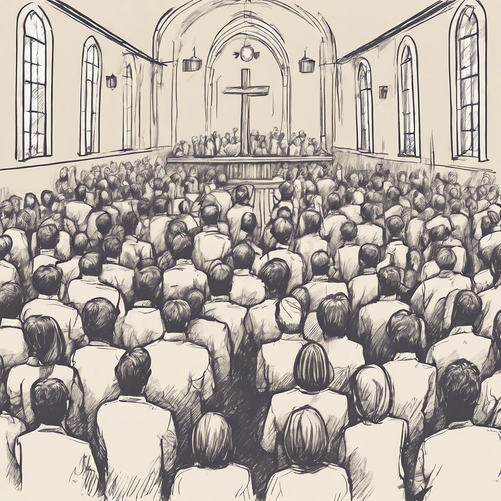 people at church