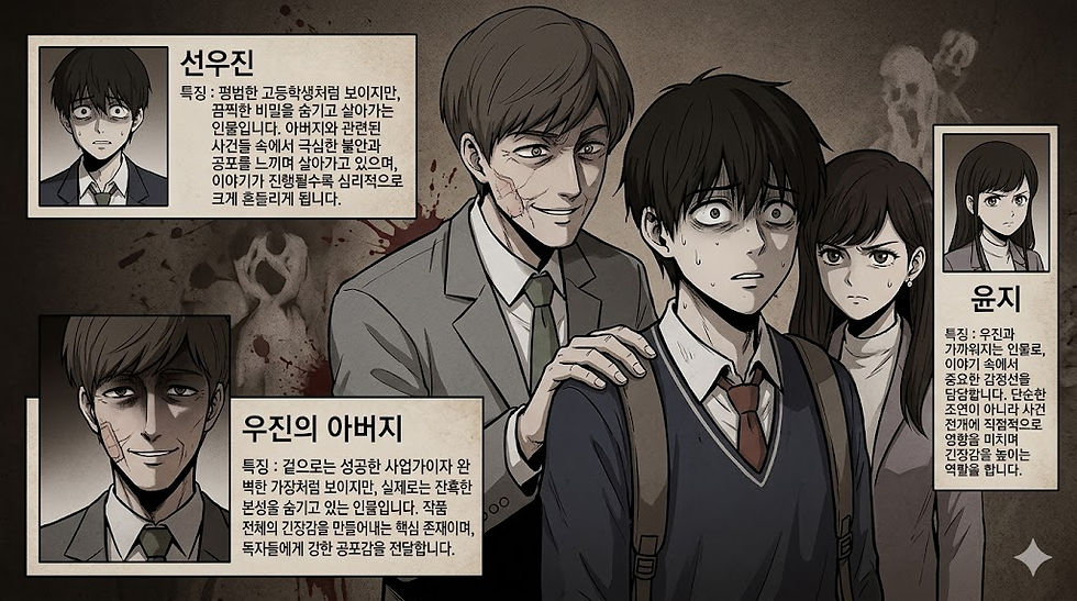 완결웹툰 후레자식 등장인물