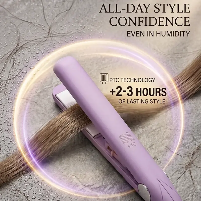 Thumbnail: 3-In-1 PTC Hair Straightener Styling Appliances Hot Combs Tools Heated Flat Iron