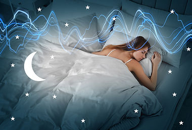 A woman sleeping