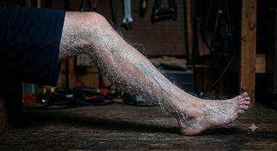 Leg with tingling sensation