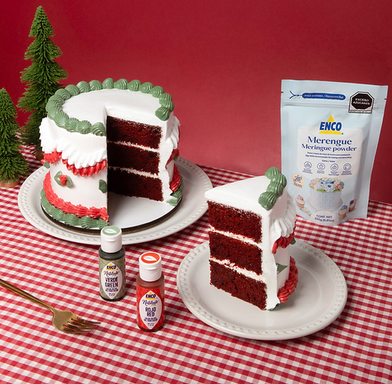 Enco Meringue Christmas decoration cake