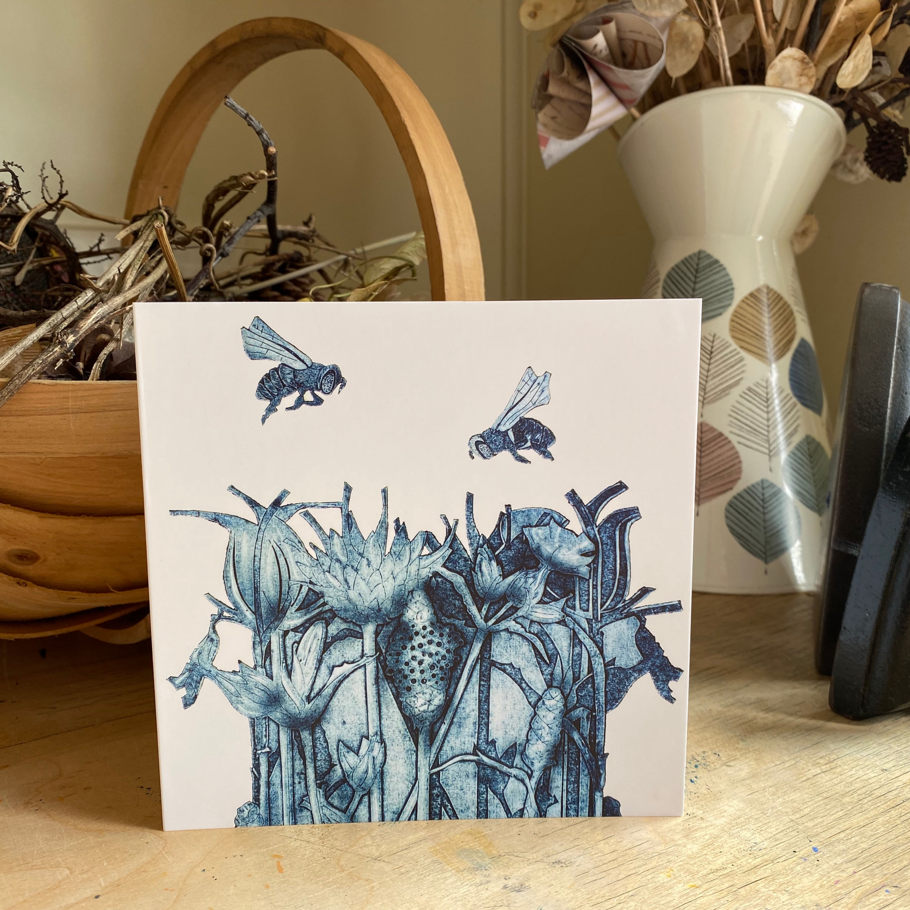 Greetings card. Nectar Hunt.