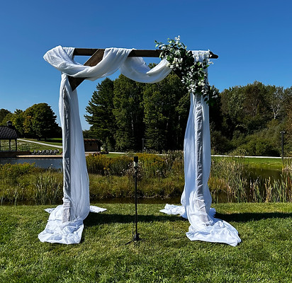 rectangle wood arch