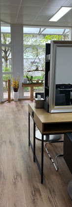 Frisierplatz mit Aussicht