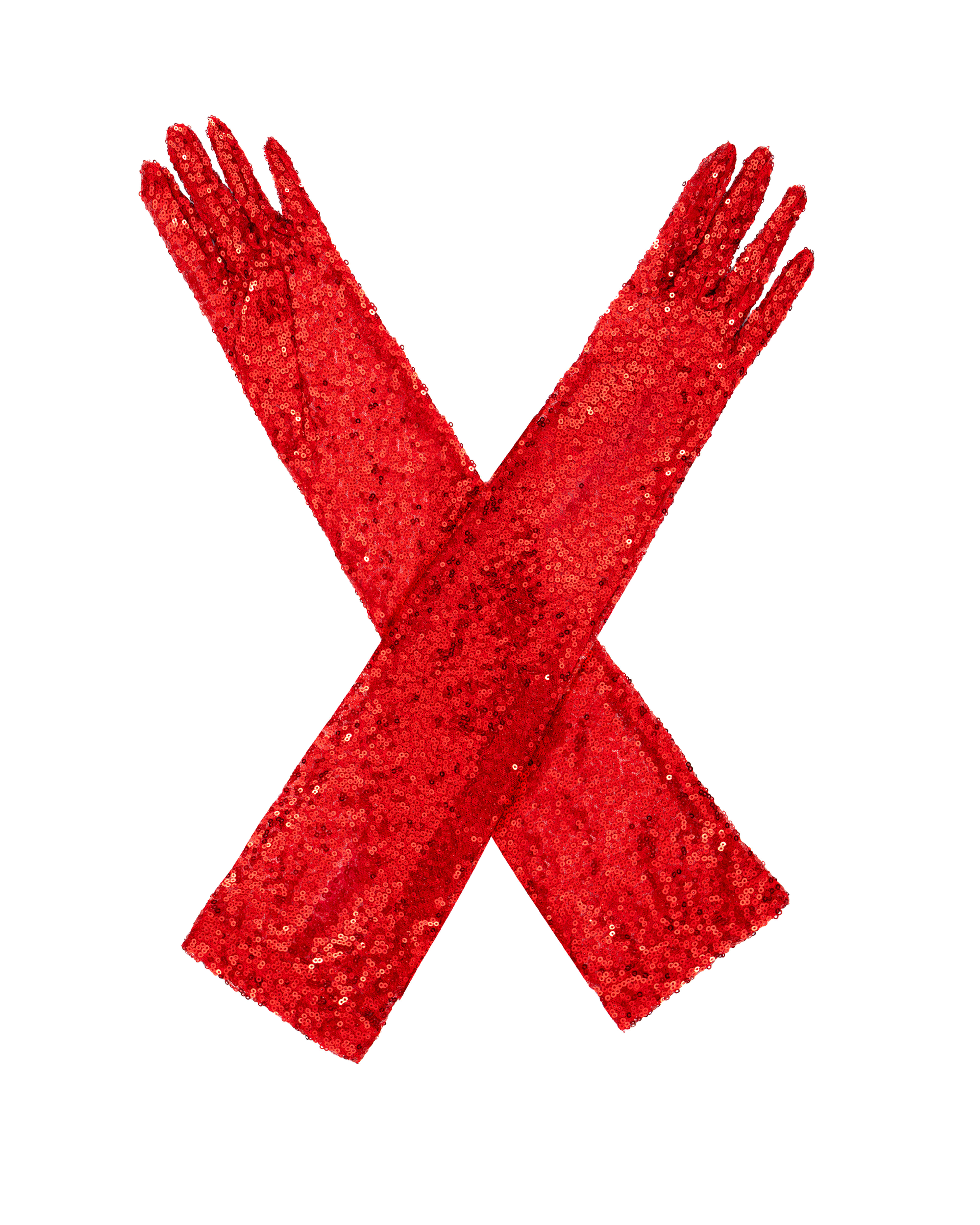 Рукавиці червоні з лелітками