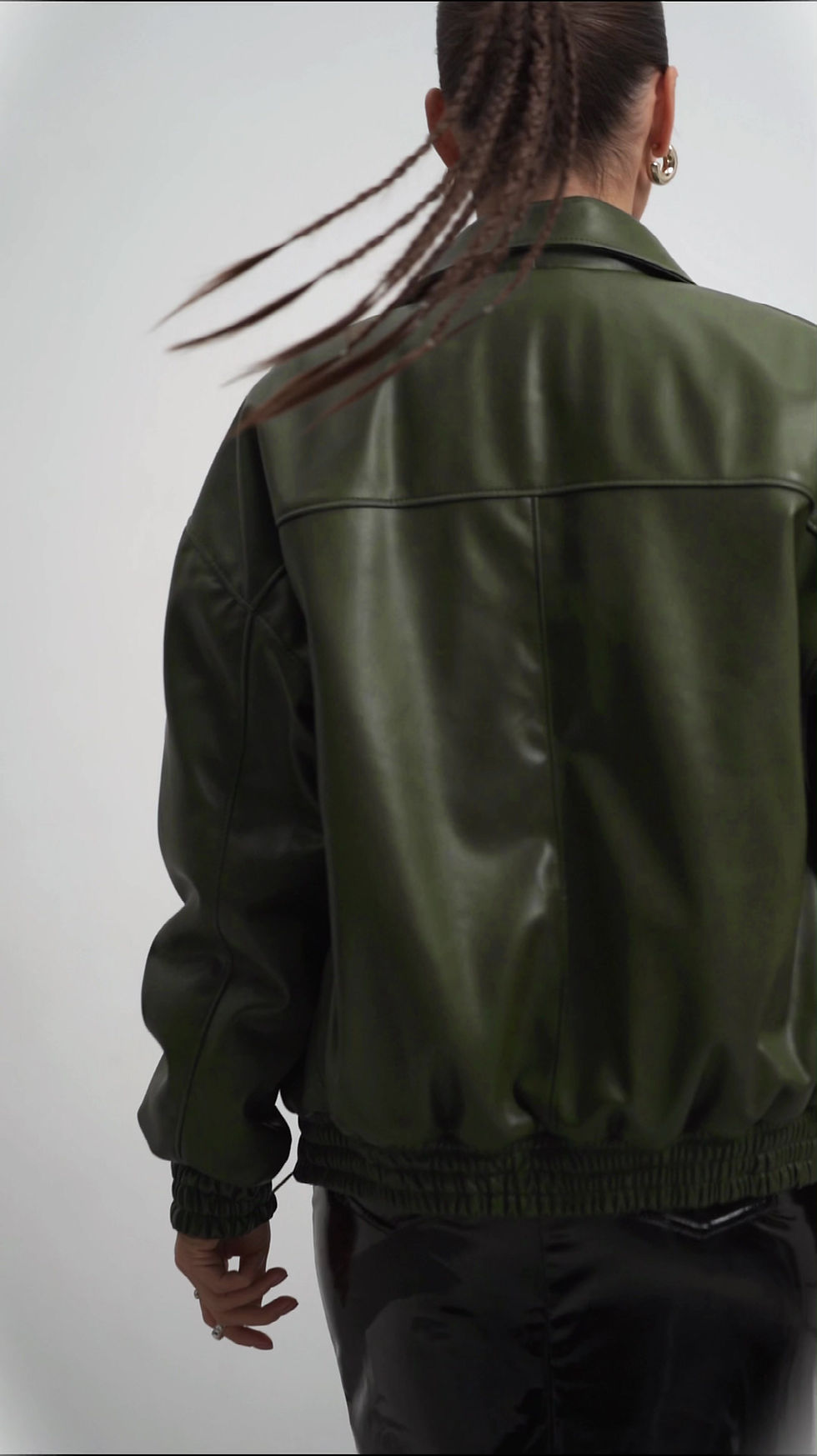 Прев'ю: Спідниця лакова чорна