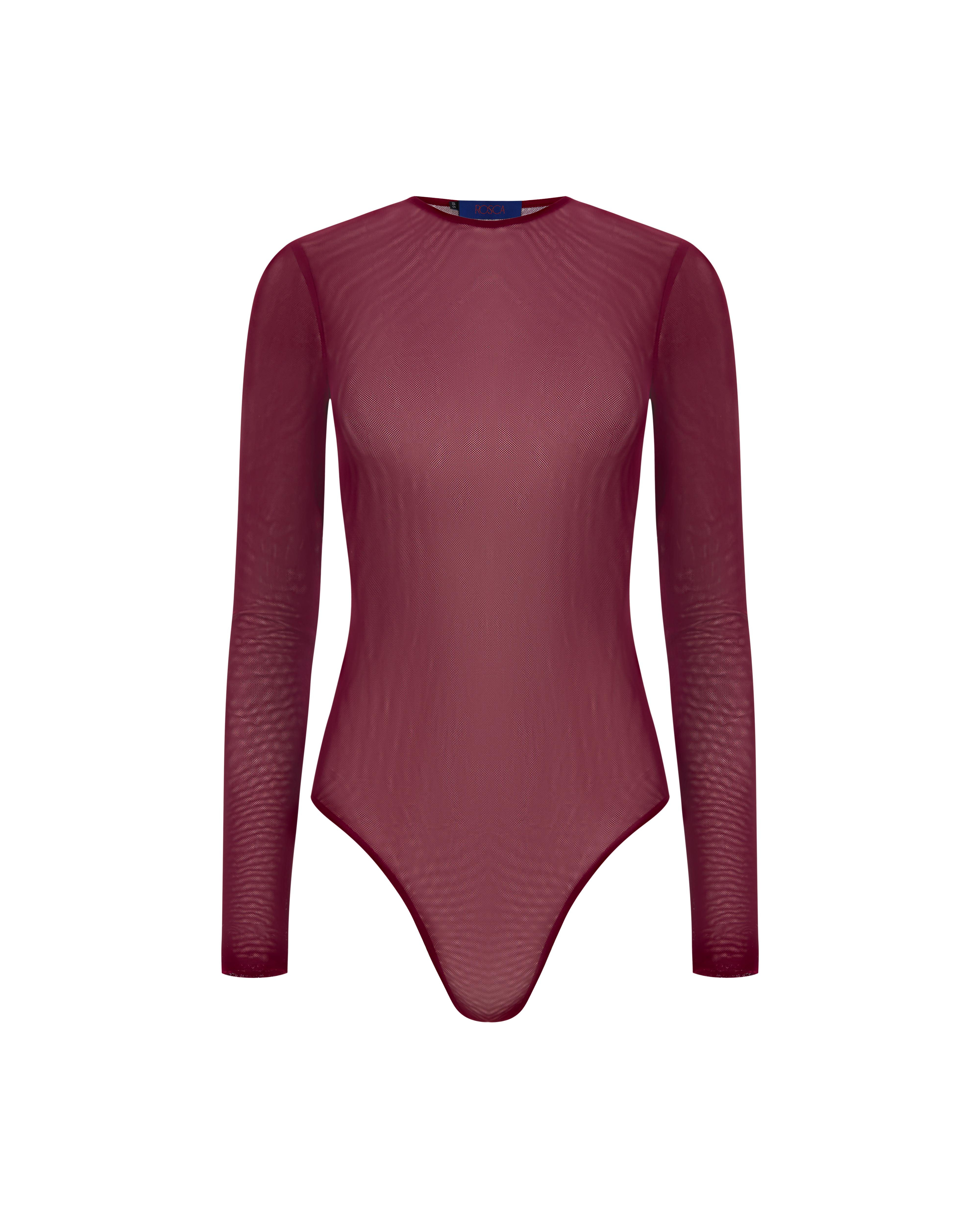 Боді Селензія бордовий