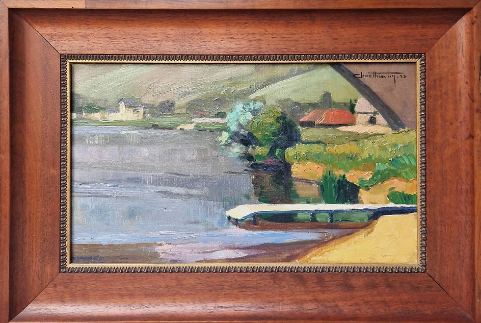 Jean Thieulin - Bord de Seine aux Andelys