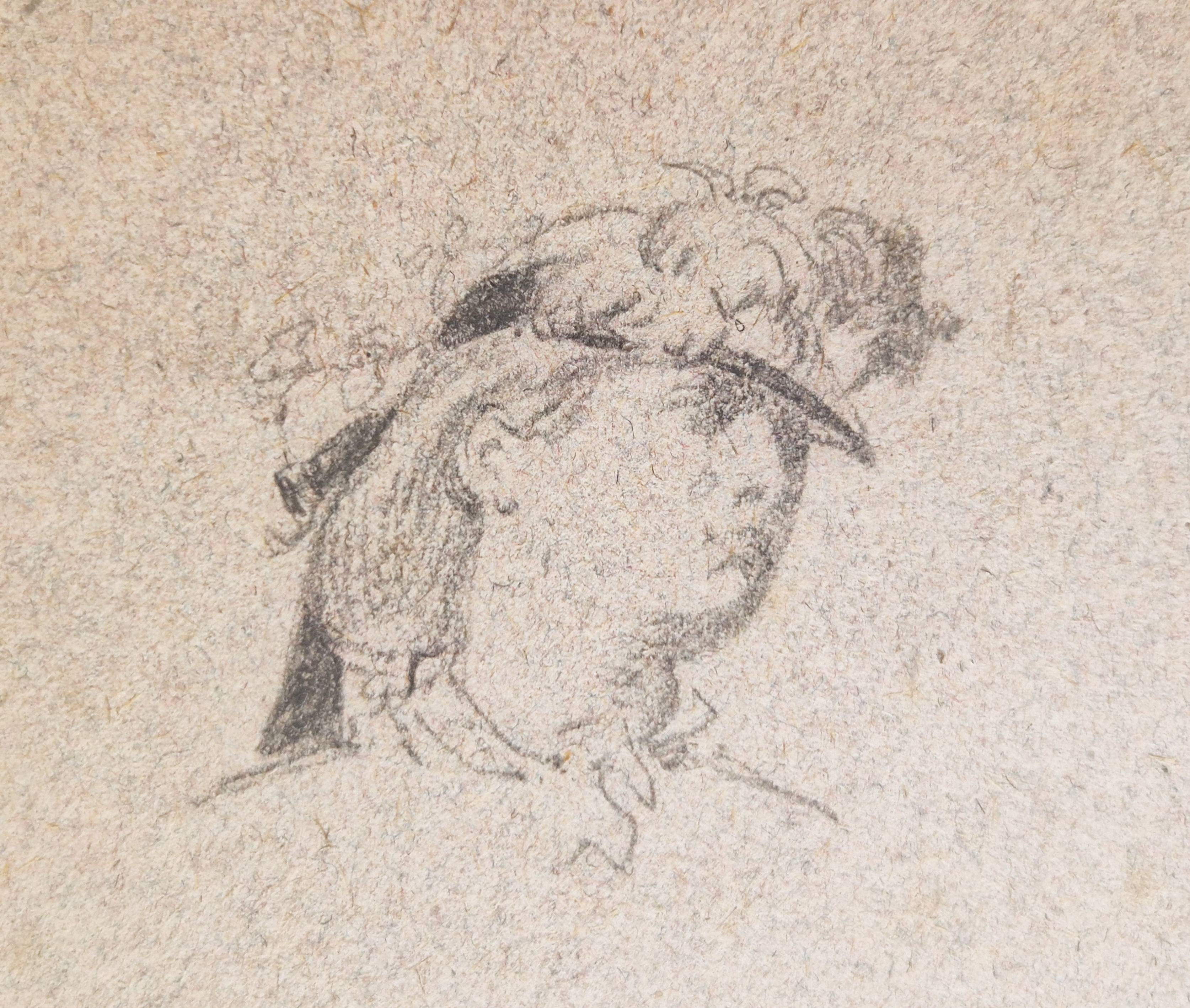 Eugène Le Poittevin - Étude de Baigneuse à Étretat (Salon de 1865)