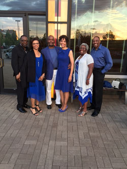 No joke, we all showed up in blue