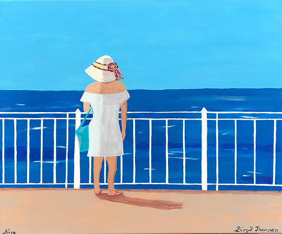 Lili in Nice, 50x60, Acrylic on canvas