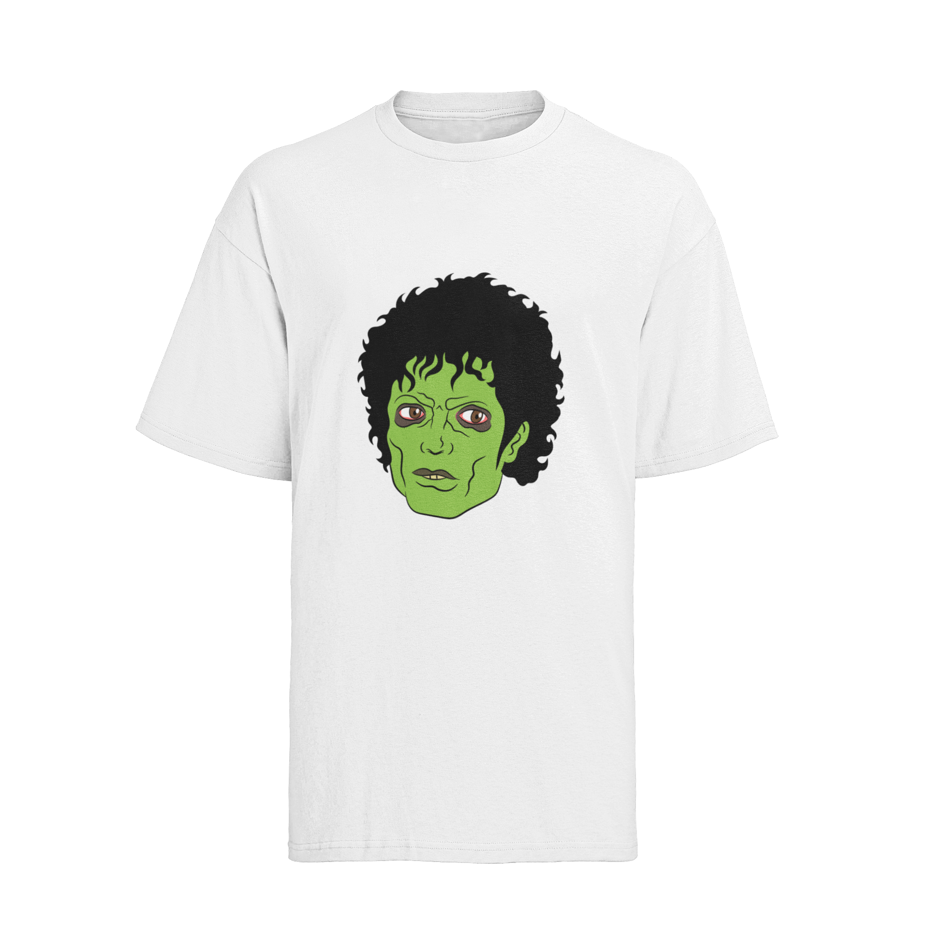 Retro Herren T-Shirt Bio Baumwolle80S michael jackson zombie
