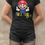 Miniaturbild: Parodie Mario Damen T-Shirt Tailliert Bio-Baumwolle – "FUCK YOU" Mittelfinger