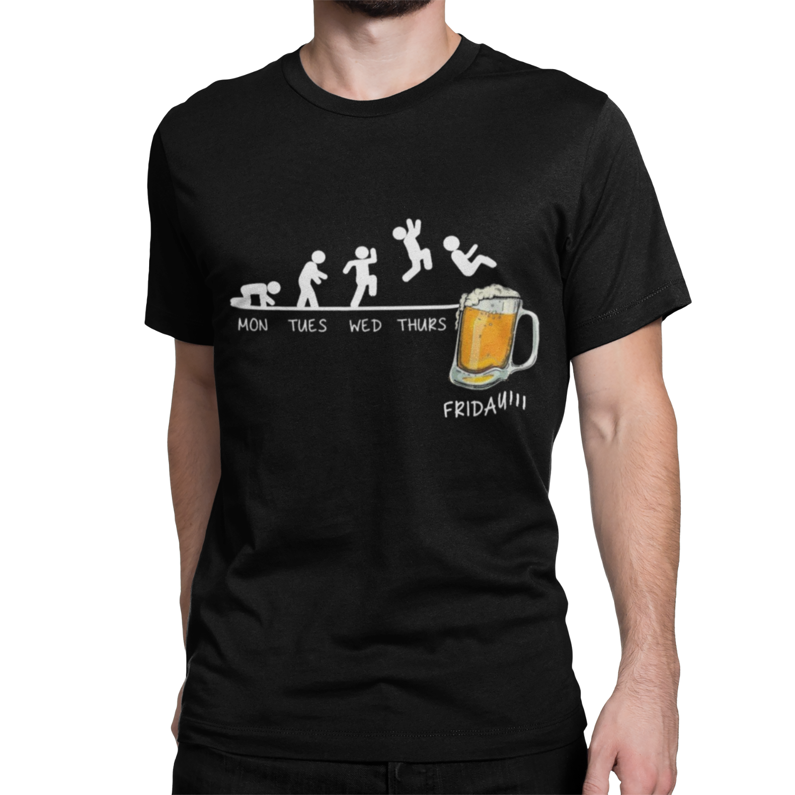 Mo Di Mi Do Bier Dom Karneval Kostüm Lustig Praty Urlaub Bio Baumwolle Herren