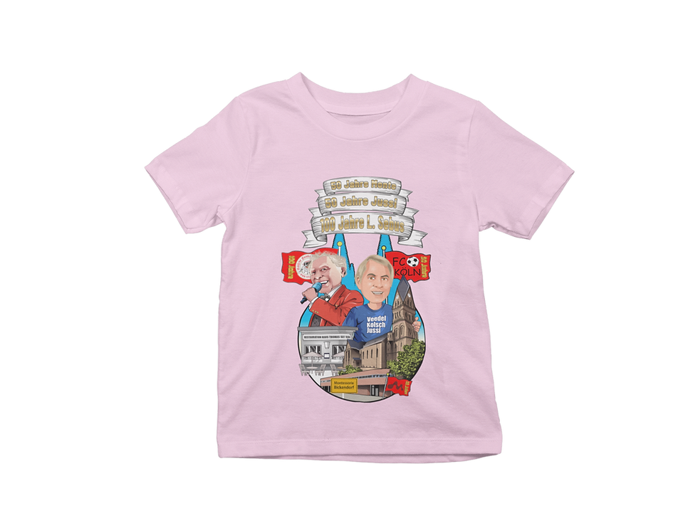 Miniaturbild: Jubiläums Kinder T-Shirt 100 Jahre Ludwig Sebus 50 Jahre Jussis 50 Jahre Monte
