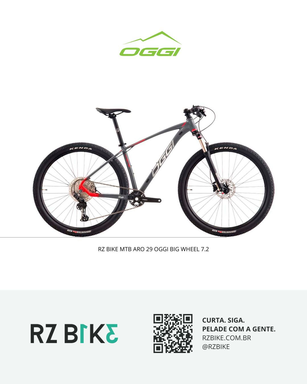 BIKE MTB ARO 29 OGGI BIG WHEEL 7.2 DEORE 12V [TAMANHO 17]