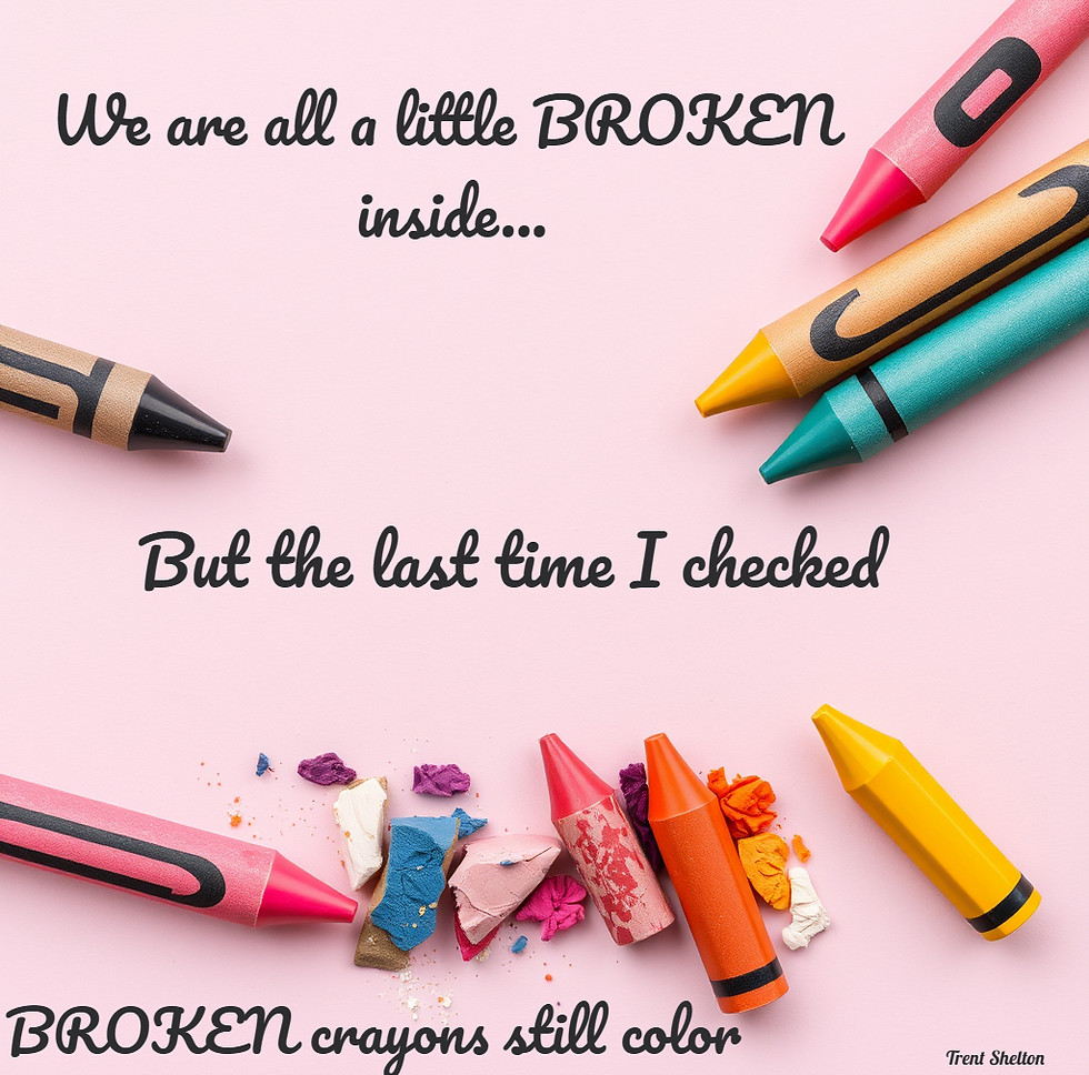 Broken crayons and pieces with medium pink and cream background and space to write.jpg