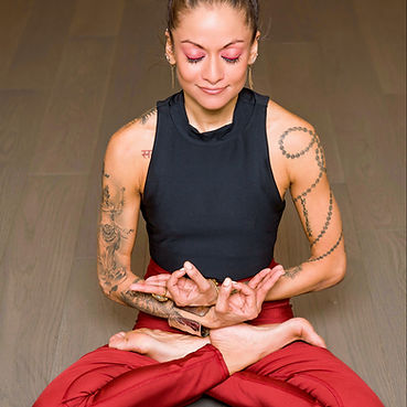 Nikki in a seated meditation