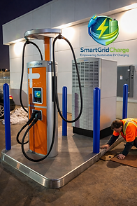 Smart Grid Charge and Charge Point EV Charging DC Fast Stattion. Empowering sustainable EV