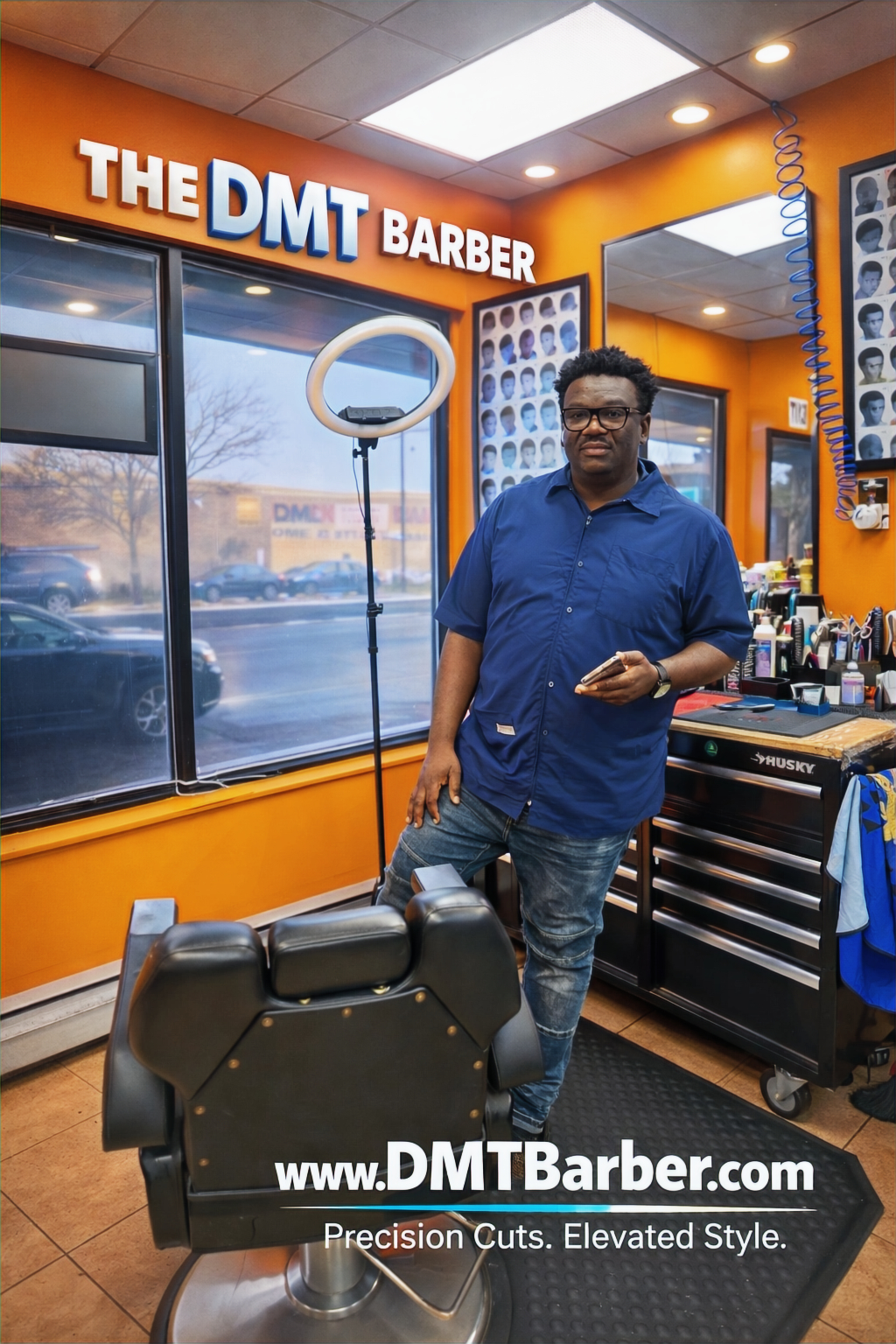 Scissor Cuts at DMT BarberShop & BeautySpot near Merrick Blvd, Laurelton — clean finish and detailed work