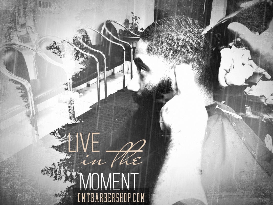 Mid Fade at DMT BarberShop & BeautySpot near Merrick Blvd, Queens Village — clean finish and detailed work