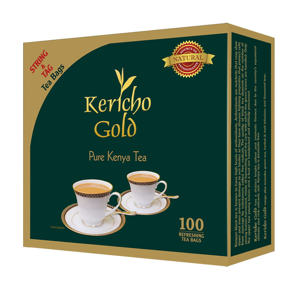 Kericho Gold 100's String, Tag & Envelope