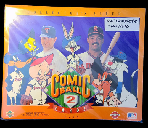 Looney Tunes Comic Ball Series 2 Trading Cardz Set w/folders 1991