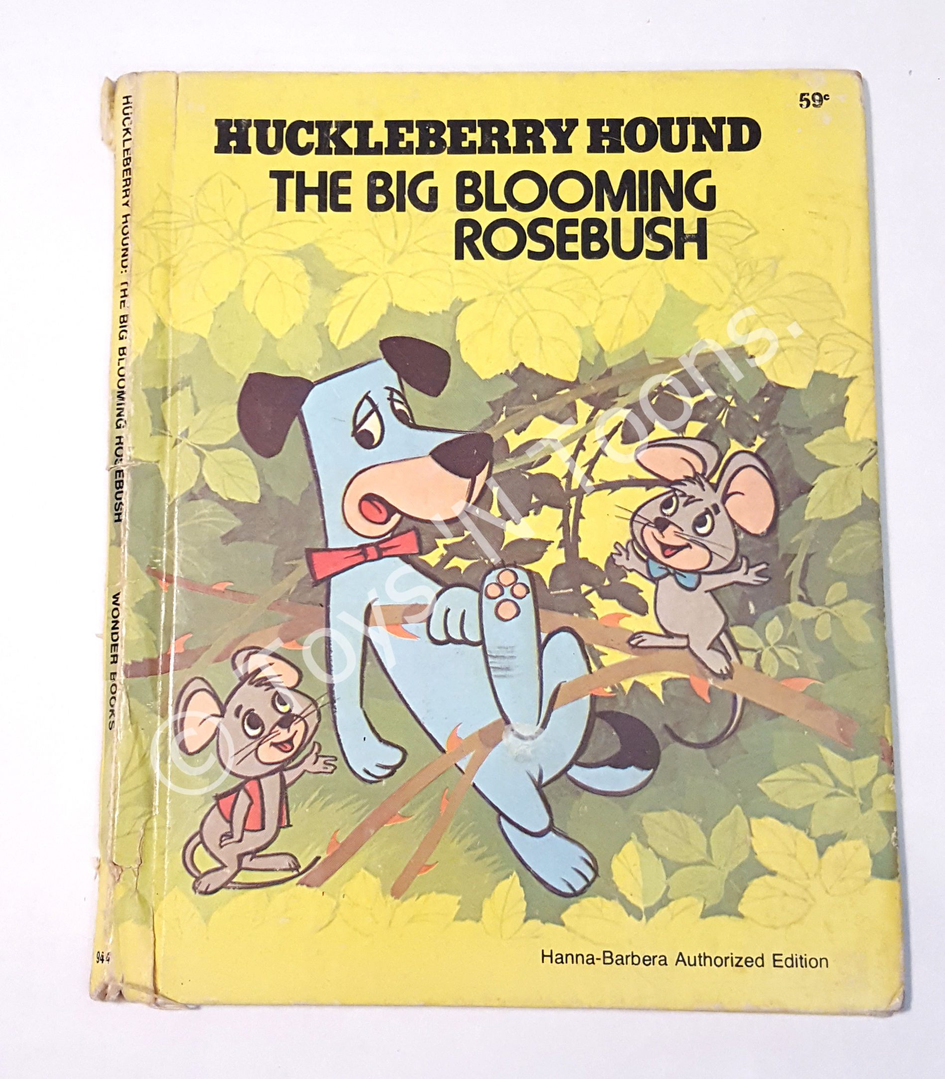 Hanna Barbera Huckleberry Hound Pixie Dixie Book Rosebush 1976