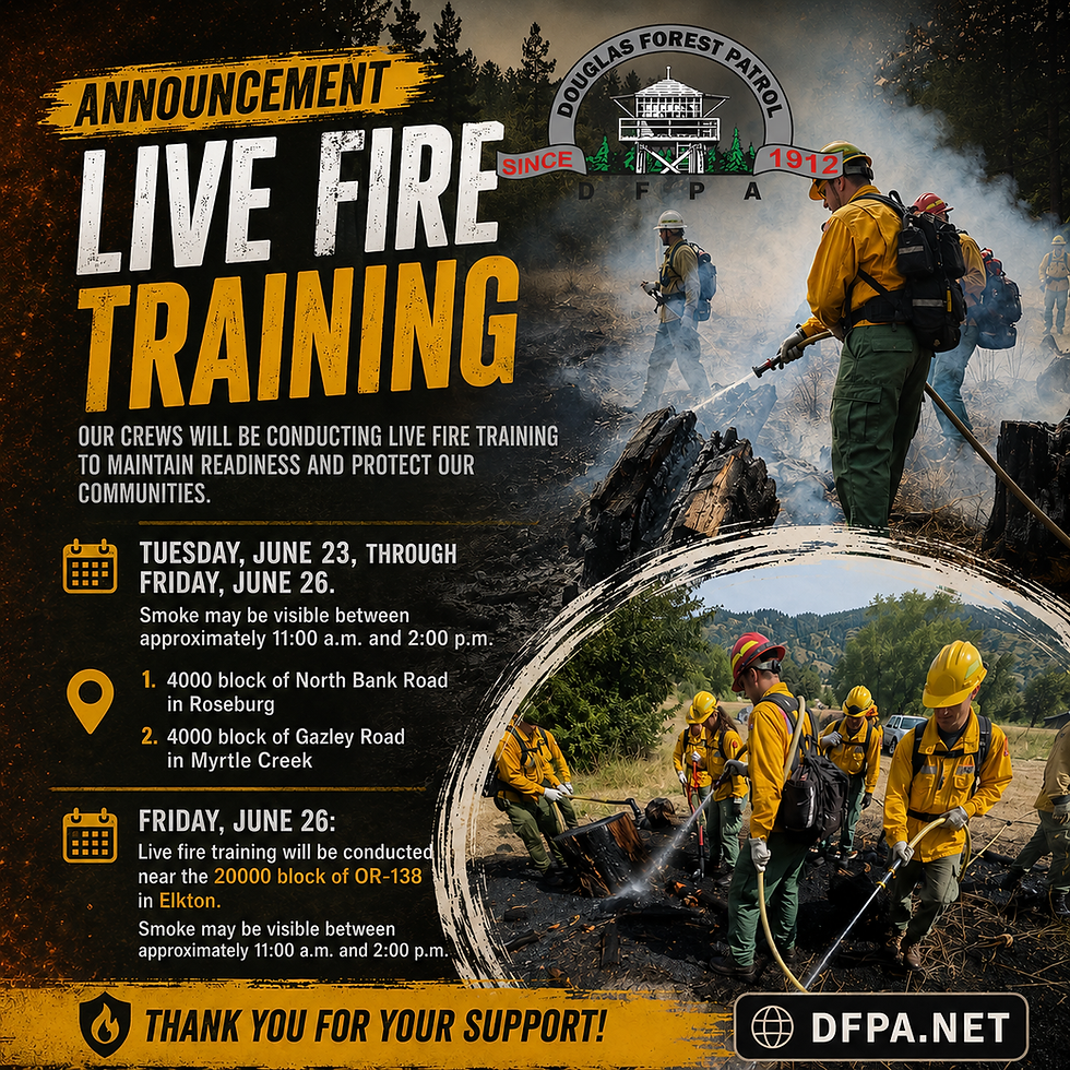 DFPA FIREFIGHTERS CONTINUE TRAINING WITH LIVE FIRE EXERCISES