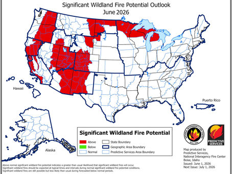 2026 Fire Season Outlook via NIFC