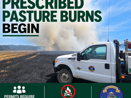DFPA NEWS RELEASE: PRESCRIBED PASTURE BURNS