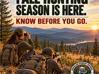 DFPA NEWS RELEASE: 2026 FALL HUNTING SAFETY REMINDER