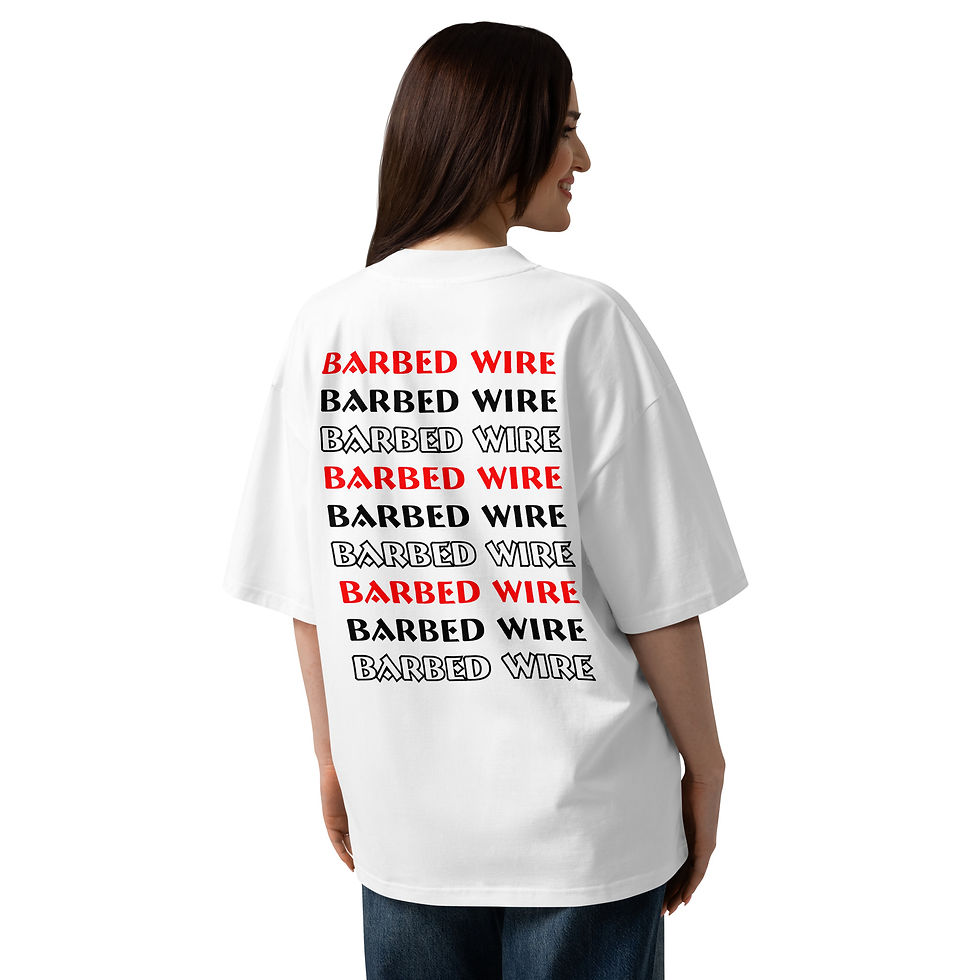 Miniaturbild: Oversize Shirt - BARBED EWIRE Unisex