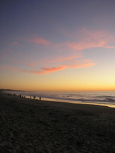 Sunset on a beach