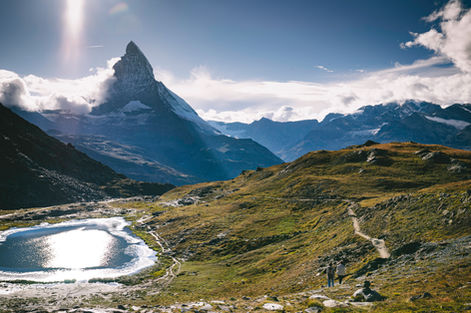 The Matterhorn in Zermatt in the Spring