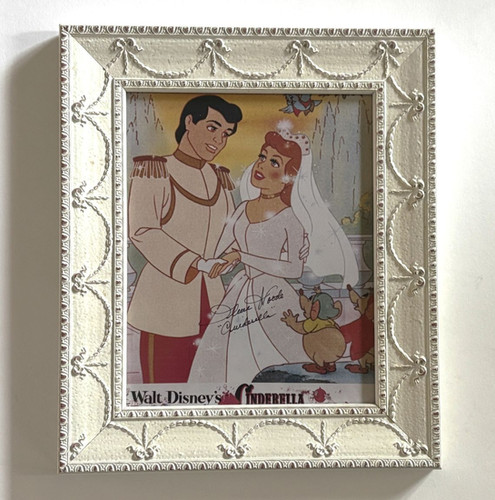Disney Cinderella and Prince Charming Framed Photo Autographed