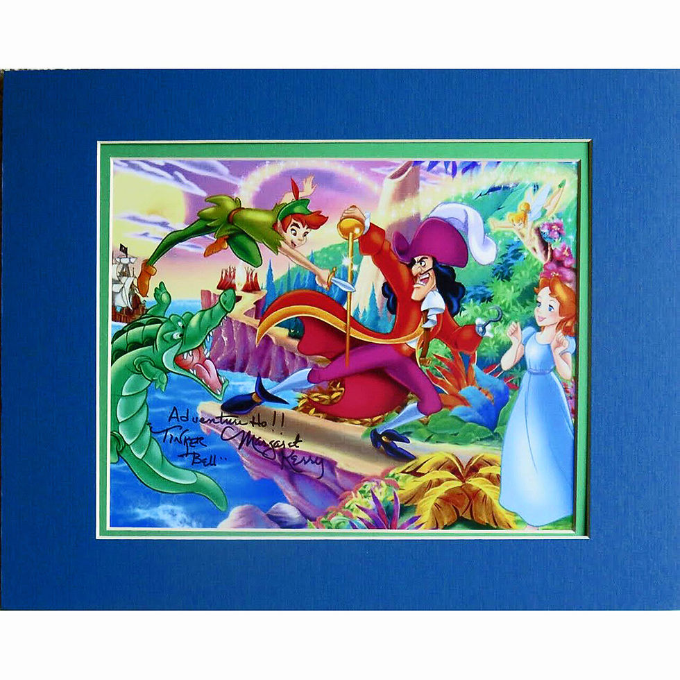 Adventure Ho! Peter Pan Cast Matted Photo Autographed Margaret Kerry