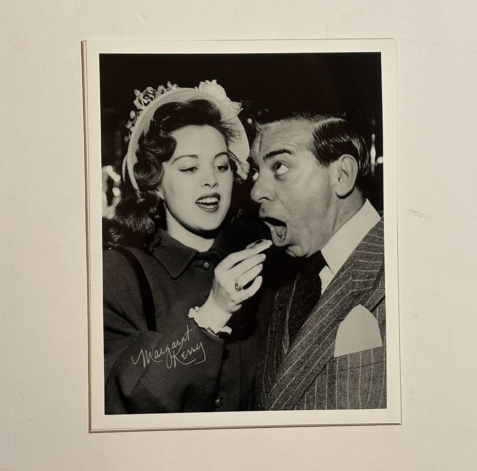 Margaret Kerry and Eddie Cantor 8x10 Photo Autographed By Margaret