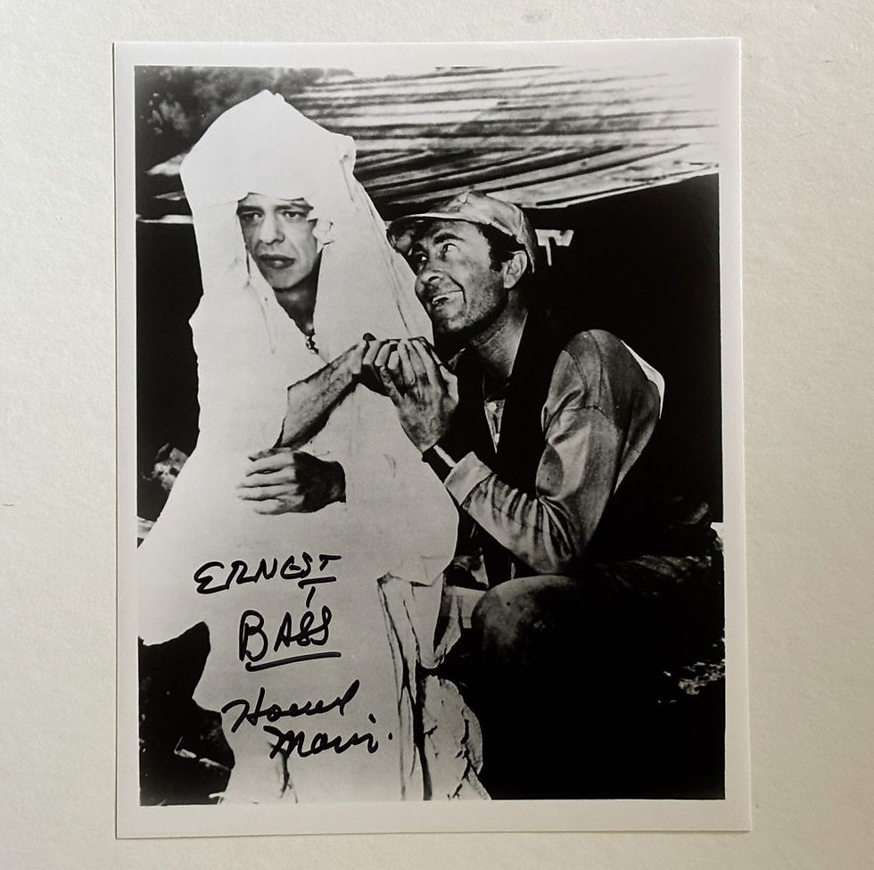 Andy Griffith Show Howard Morris Autographed Photo As Ernest T Bass